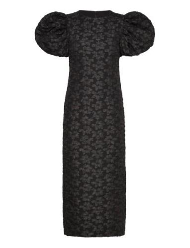 3D Jacquard Midi Dress ROTATE Birger Christensen Black