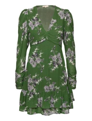 Spring Mini Dress By Ti Mo Green