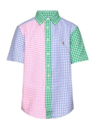 Gingham Oxford Short-Sleeve Fun Shirt Ralph Lauren Kids Patterned