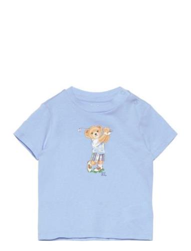 Polo Bear Cotton Jersey Tee Ralph Lauren Baby Blue