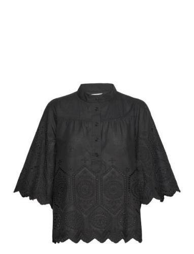 Louisell Blouse Ss Lollys Laundry Black