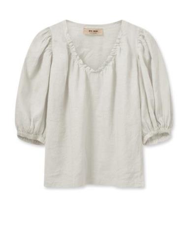 Mmtaissa Linen Blouse MOS MOSH White