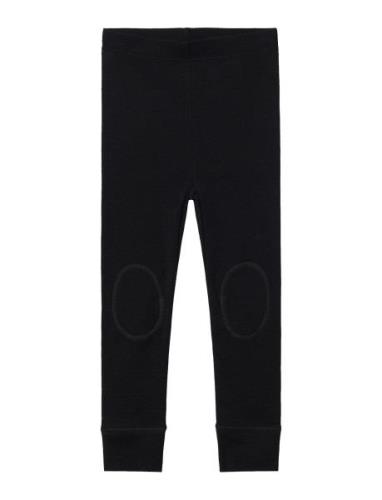 Nmmwang Wool Rib Longjohn Name It Black