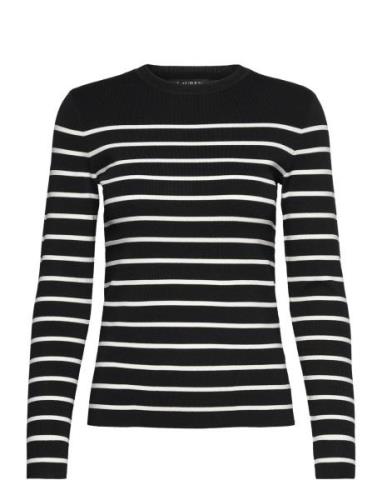 Striped Crewneck Sweater Lauren Ralph Lauren Black