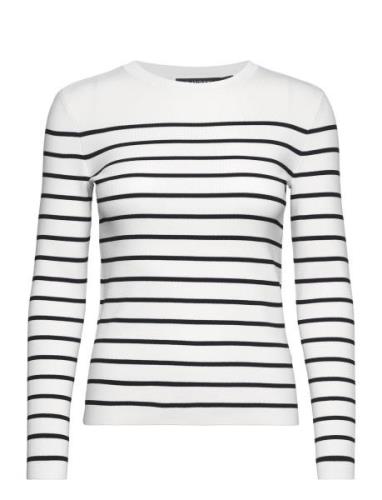 Striped Crewneck Sweater Lauren Ralph Lauren White