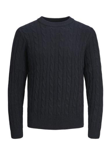 Jjeross Knit Crew Neck Sn Jack & J S Navy