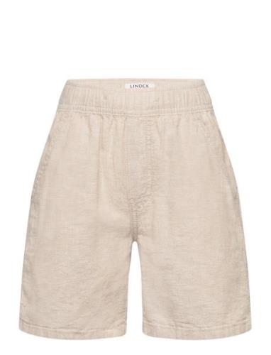 Shorts Linen Blend Lindex Beige