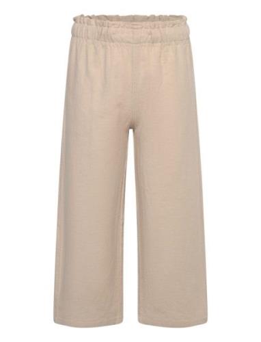 Trousers Linen Wide Leg Lindex Beige