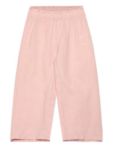 Trousers Linen Wide Leg Lindex Pink