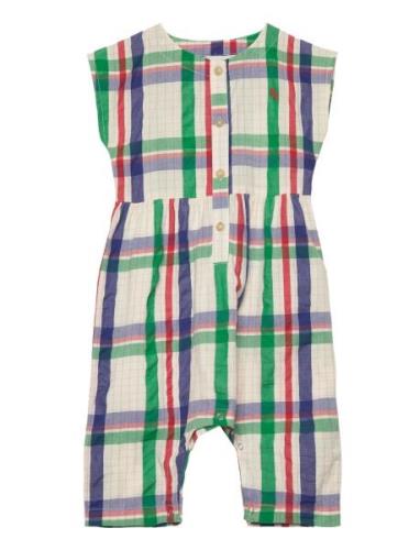 Baby Madras Checks Woven Overall Bobo Choses Patterned