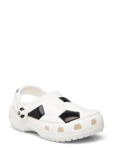 Classic Soccer Ball Clog T Crocs White