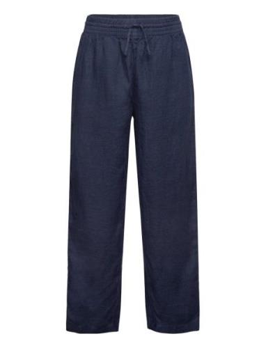 Relaxed Linen Pants GANT Navy