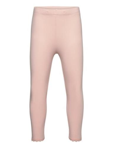 Capri Leggings With Lace Lindex Pink