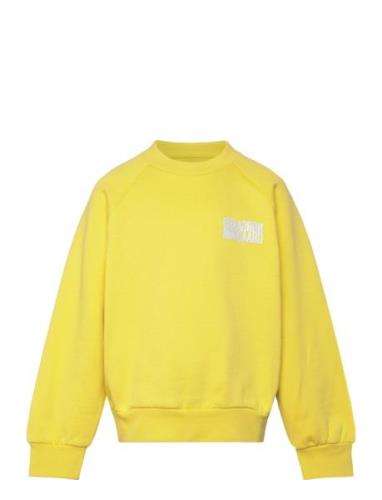 Organic Sweat Allisa Sweatshirt Mads Nørgaard Yellow