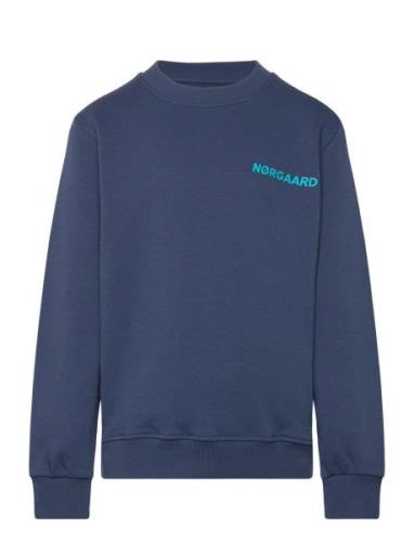 Organic Sweat Solo Sweatshirt Mads Nørgaard Blue