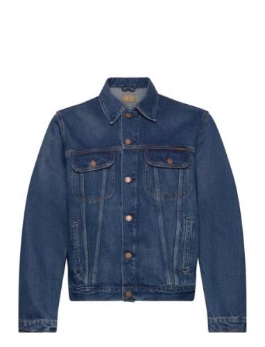 Danny Greasy Denim Jacket Nudie Jeans Blue