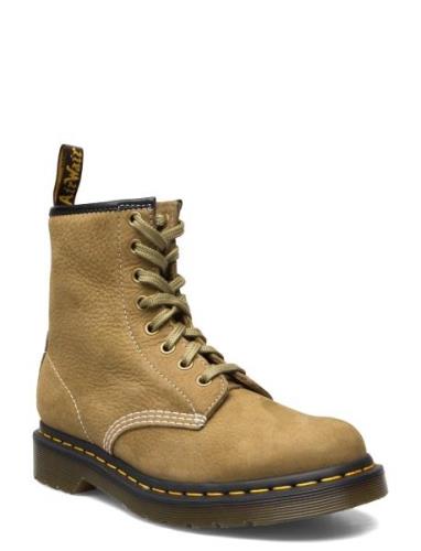 1460 Muted Olive Tumbled Nubuck+E.h.suede Dr. Martens Khaki