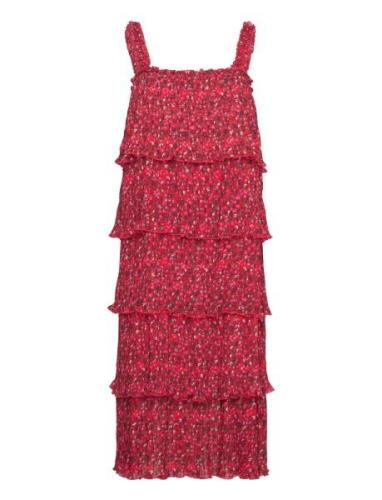 Pleated Georgette Ganni Red