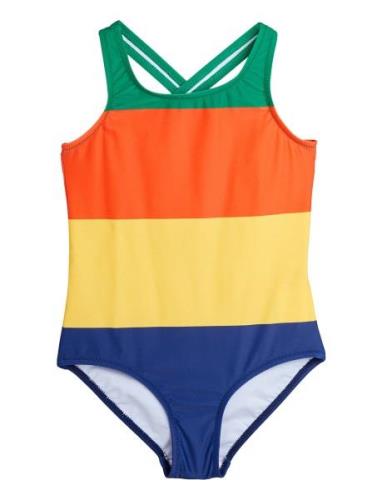 Stripe Aop Swimsuit Mini Rodini Patterned