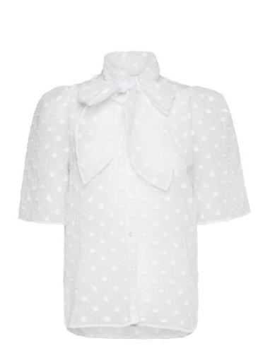 Shortsleeved Bow Shirt Stella Nova White