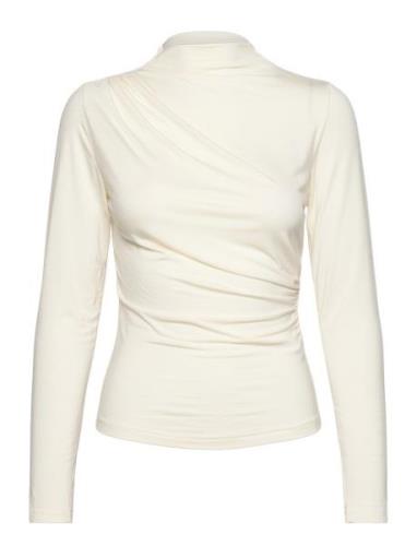 Long Sleeve Turtle Neck T-Shirt Rosemunde White