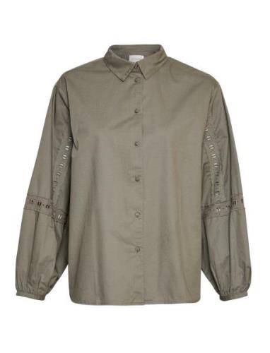 Mschjeovana Petronia Shirt MSCH Copenhagen Khaki