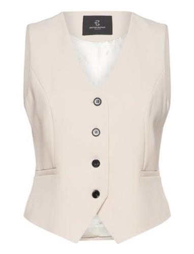 Brassicabbbielle Waistcoat Bruuns Bazaar Cream