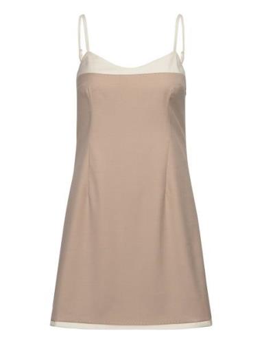 Two Color Mini Dress REMAIN Birger Christensen Beige