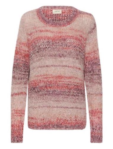 Crlila Knit Pullover Cream Pink