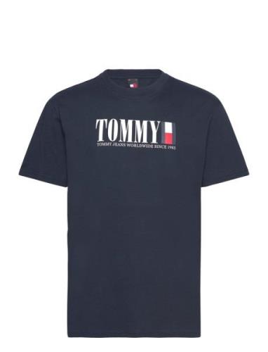 Tjm Reg Tommy Dna Flag Tee Ext Tommy Jeans Navy