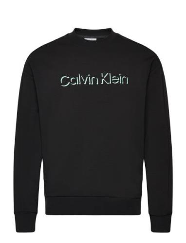 Shadow Embossed Logo Sweatshirt Calvin Klein Black