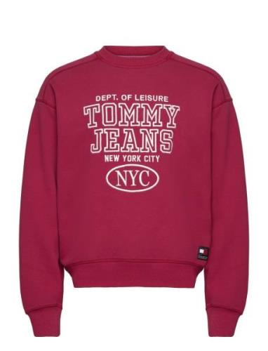 Tjm Bxy Wshd Prep Explr Crew Ext Tommy Jeans Burgundy