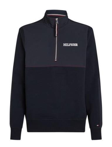 Monotype Mix Media Half Zip Tommy Hilfiger Blue