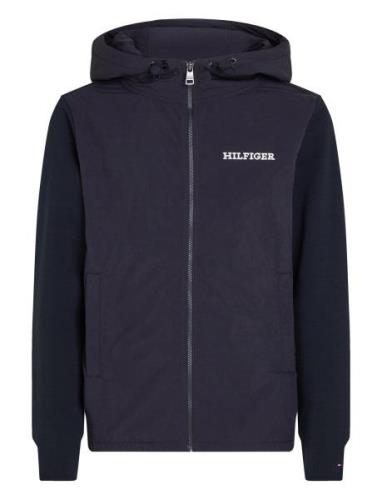 Monotype Mix Media Hdd Zip Thru Tommy Hilfiger Navy