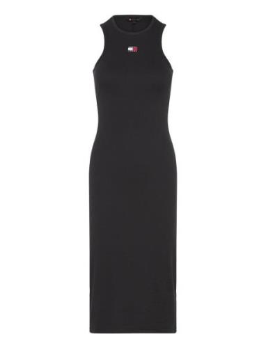 Tjw Rib Xs Badge Racer Dress Tommy Jeans Black