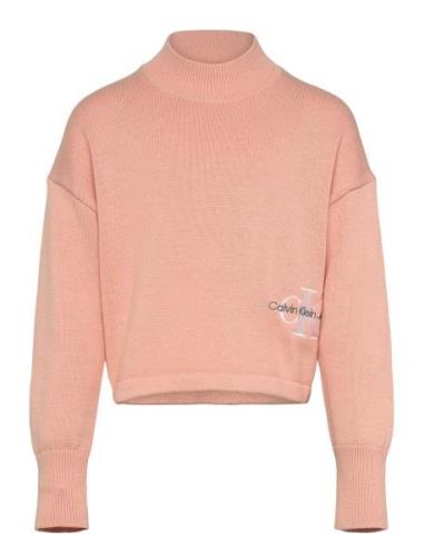 Monogram Off Placed Sweater Calvin Klein Pink