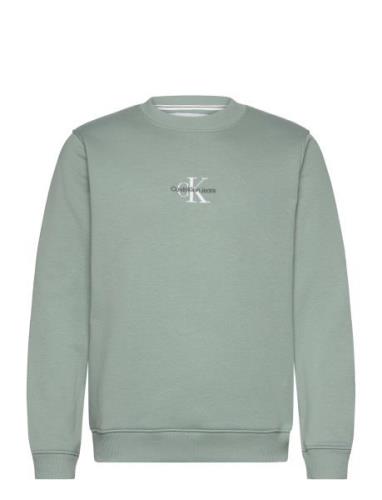 Monologo Crew Neck Calvin Klein Jeans Green