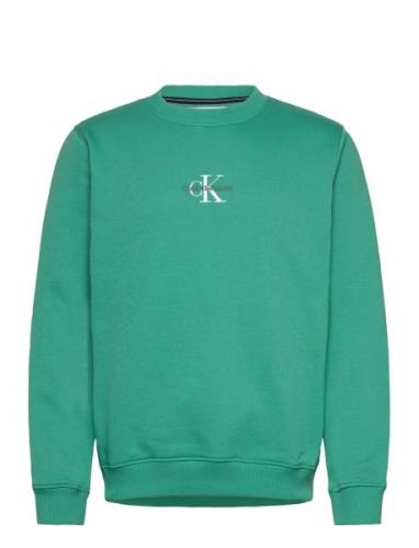 Monologo Crew Neck Calvin Klein Jeans Green