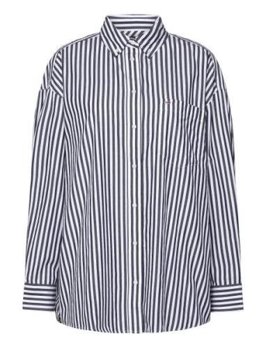 Tjw Ovs Pinstripe Shirt Tommy Jeans Navy