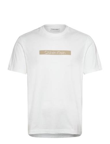 Cut Out Shadow Logo T-Shirt Calvin Klein White