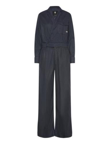 Tailored Wrap Jumpsuit L\S Wmn G-Star RAW Navy