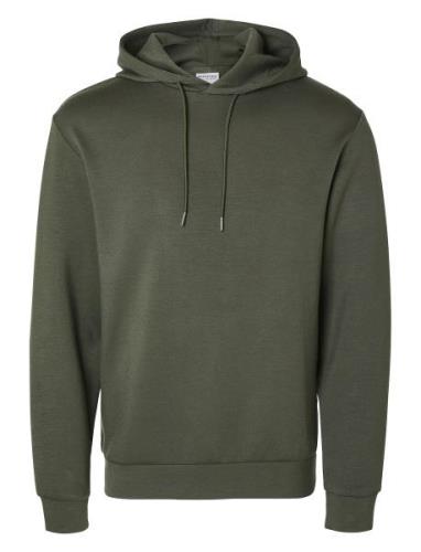 Slhemanuel Soft Hood Sweat Noos Selected Homme Green