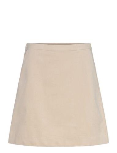 Slhelle Aline Skirt Soaked In Luxury Beige