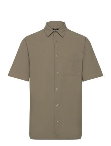 Grida Cotton Victor Shirt Ss Mads Nørgaard Green