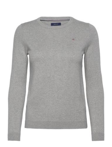 Cotton C-Neck GANT Grey