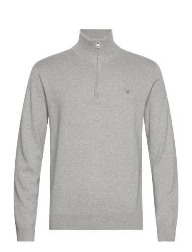 Cotton Half Zip GANT Grey