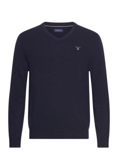 Extrafine Lambswool V-Neck O/S GANT Navy