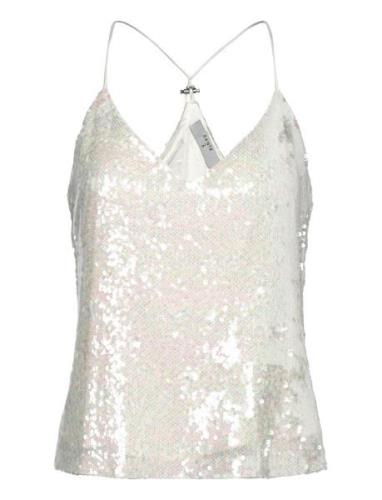 D6Punch Sequins Singlet Dante6 White