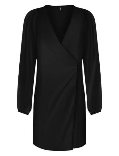 Onlalma Life Vis L/S Gina Dress Solid ONLY Black