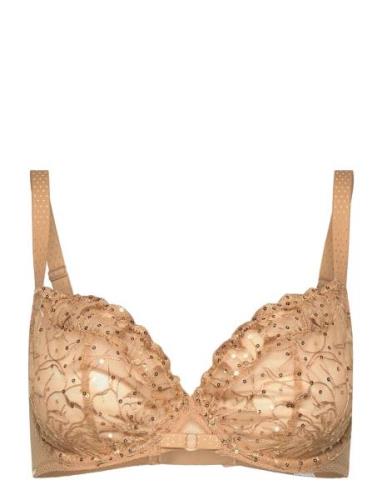 Fleurs Signature Covering Underwired Bra CHANTELLE Beige